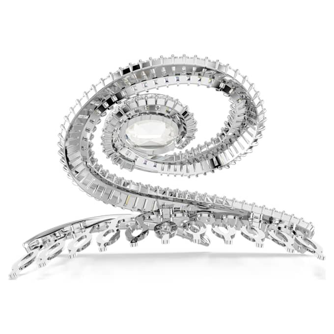 Agrafă de păr Ariana Grande X Swarovski cu tăietură baguette, albă, placată cu rodiu Agrafă de păr Ariana Grande X Swarovski cu tăietură baguette, albă, placată cu rodiu