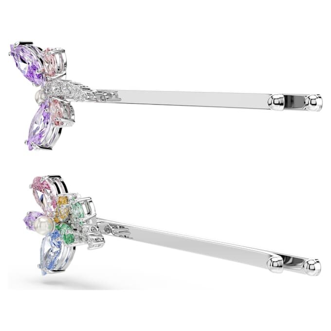 Ariana Grande X Swarovski – Agrafe de păr cu tăieturi mixte, libelulă, floare, multicolor, placate cu rodiu Ariana Grande X Swarovski – Agrafe de păr cu tăieturi mixte, libelulă, floare, multicolor, placate cu rodiu
