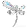 Ariana Grande X Swarovski Broșă și accesoriu pentru păr cu perle de cristal, tăieturi mixte, libelulă, alb, placat cu rodiu Ariana Grande X Swarovski Broșă și accesoriu pentru păr cu perle de cristal, tăieturi mixte, libelulă, alb, placat cu rodiu