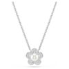 Ariana Grande X Swarovski Pandantiv cu perlă de cristal, tăietură rotundă, floare, alb, placat cu rodiu Ariana Grande X Swarovski Pandantiv cu perlă de cristal, tăietură rotundă, floare, alb, placat cu rodiu