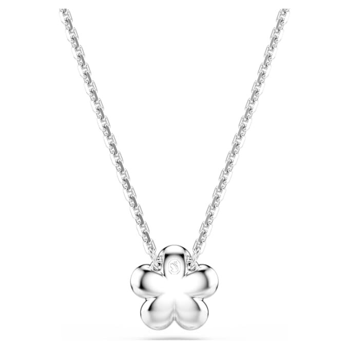 Ariana Grande X Swarovski Pandantiv cu perlă de cristal, tăietură rotundă, floare, alb, placat cu rodiu Ariana Grande X Swarovski Pandantiv cu perlă de cristal, tăietură rotundă, floare, alb, placat cu rodiu