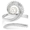 Brățară Ariana Grande X Swarovski cu perle de cristal, tăietură baguette, albă, placată cu rodiu Brățară Ariana Grande X Swarovski cu perle de cristal, tăietură baguette, albă, placată cu rodiu