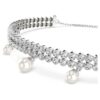 Brățară Ariana Grande X Swarovski cu perle de cristal, tăietură rotundă, albă, placată cu rodiu Brățară Ariana Grande X Swarovski cu perle de cristal, tăietură rotundă, albă, placată cu rodiu