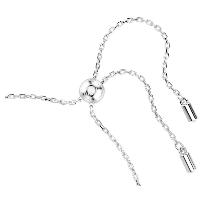 Brățară Ariana Grande X Swarovski cu perle de cristal, tăietură rotundă, albă, placată cu rodiu Brățară Ariana Grande X Swarovski cu perle de cristal, tăietură rotundă, albă, placată cu rodiu