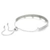 Brățară Ariana Grande X Swarovski cu perle de cristal, tăietură rotundă, albă, placată cu rodiu Brățară Ariana Grande X Swarovski cu perle de cristal, tăietură rotundă, albă, placată cu rodiu