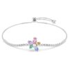Brățară Ariana Grande X Swarovski cu tăieturi mixte, flori, multicoloră, placată cu rodiu Brățară Ariana Grande X Swarovski cu tăieturi mixte, flori, multicoloră, placată cu rodiu