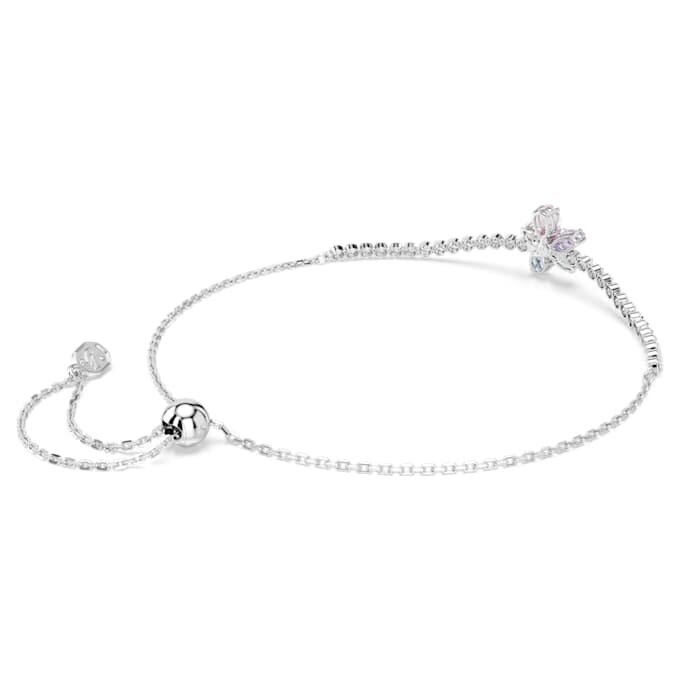 Brățară Ariana Grande X Swarovski cu tăieturi mixte, flori, multicoloră, placată cu rodiu Brățară Ariana Grande X Swarovski cu tăieturi mixte, flori, multicoloră, placată cu rodiu
