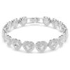 Brățară Ariana Grande X Swarovski cu tăieturi mixte, inimioare, albă, placată cu rodiu Brățară Ariana Grande X Swarovski cu tăieturi mixte, inimioare, albă, placată cu rodiu