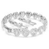 Brățară Ariana Grande X Swarovski cu tăieturi mixte, inimioare, albă, placată cu rodiu Brățară Ariana Grande X Swarovski cu tăieturi mixte, inimioare, albă, placată cu rodiu