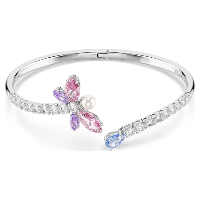 Brățară Ariana Grande X Swarovski cu tăieturi mixte, libelulă, multicoloră, placată cu rodiu Brățară Ariana Grande X Swarovski cu tăieturi mixte, libelulă, multicoloră, placată cu rodiu