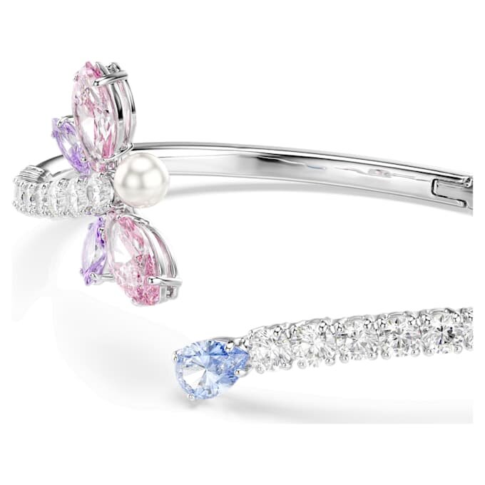 Brățară Ariana Grande X Swarovski cu tăieturi mixte, libelulă, multicoloră, placată cu rodiu Brățară Ariana Grande X Swarovski cu tăieturi mixte, libelulă, multicoloră, placată cu rodiu