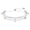 Brățară Ariana Grande X Swarovski cu tăieturi mixte, multicoloră, placată cu rodiu Brățară Ariana Grande X Swarovski cu tăieturi mixte, multicoloră, placată cu rodiu