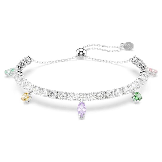 Brățară Ariana Grande X Swarovski cu tăieturi mixte, multicoloră, placată cu rodiu Brățară Ariana Grande X Swarovski cu tăieturi mixte, multicoloră, placată cu rodiu