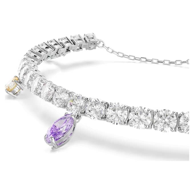 Brățară Ariana Grande X Swarovski cu tăieturi mixte, multicoloră, placată cu rodiu Brățară Ariana Grande X Swarovski cu tăieturi mixte, multicoloră, placată cu rodiu