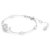 Brățară Șarpe cu perle de cristal, tăieturi mixte, Anul Șarpelui, albă, placată cu rodiu Brățară Șarpe cu perle de cristal, tăieturi mixte, Anul Șarpelui, albă, placată cu rodiu