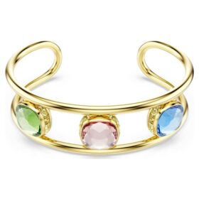 Brățară Chroma cu tăietură tip pernă, multicoloră, placată cu aur Brățară Chroma cu tăietură tip pernă, multicoloră, placată cu aur