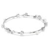 Brățară Constella cu perle de cristal, tăieturi rotunde, alb, placată cu rodiu Brățară Constella cu perle de cristal, tăieturi rotunde, alb, placată cu rodiu