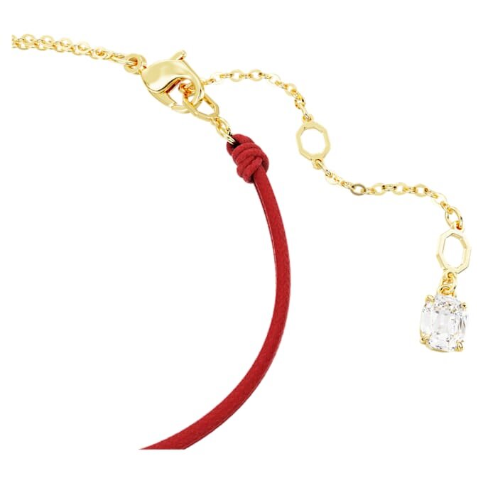 Brățară cu șarpe, perle de cristal, tăieturi mixte, Anul Șarpelui, roșu, placată cu aur Brățară cu șarpe, perle de cristal, tăieturi mixte, Anul Șarpelui, roșu, placată cu aur