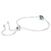 Brățară cu piatră zodiacală, tăietură pătrată, luna mai, verde, placată cu rodiu Brățară cu piatră zodiacală, tăietură pătrată, luna mai, verde, placată cu rodiu