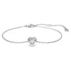 Brățară Eternity cu diamante create în laborator, 0,5 carate în total, în formă de inimă, argint sterling Brățară Eternity cu diamante create în laborator, 0,5 carate în total, în formă de inimă, argint sterling