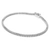 Brățară Eternity Tennis cu diamante create în laborator, 1,5 Ct Tw, formă rotundă, aur alb de 14K Brățară Eternity Tennis cu diamante create în laborator, 1,5 Ct Tw, formă rotundă, aur alb de 14K