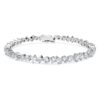 Brățară Galaxy Tennis cu diamante create în laborator, 5 carate în total, forme mixte, aur alb de 14K Brățară Galaxy Tennis cu diamante create în laborator, 5 carate în total, forme mixte, aur alb de 14K