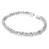 Brățară Galaxy Tennis cu diamante create în laborator, 5 carate în total, forme mixte, aur alb de 14K Brățară Galaxy Tennis cu diamante create în laborator, 5 carate în total, forme mixte, aur alb de 14K