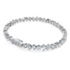 Brățară Galaxy Tennis cu diamante create în laborator, 5 carate în total, forme mixte, aur alb de 14K Brățară Galaxy Tennis cu diamante create în laborator, 5 carate în total, forme mixte, aur alb de 14K