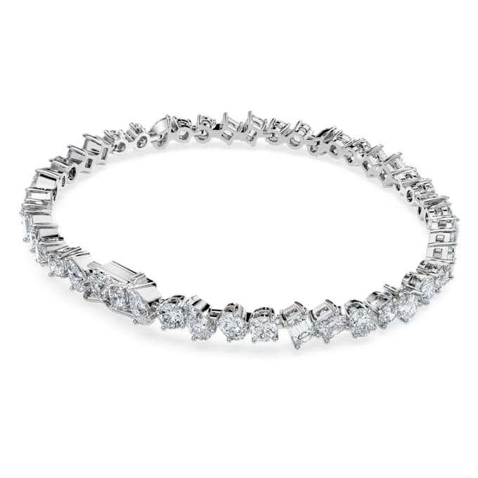 Brățară Galaxy Tennis cu diamante create în laborator, 5 carate în total, forme mixte, aur alb de 14K Brățară Galaxy Tennis cu diamante create în laborator, 5 carate în total, forme mixte, aur alb de 14K
