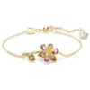 Brățară Idyllia cu tăieturi mixte, floare, multicoloră, placată în nuanțe aurii Brățară Idyllia cu tăieturi mixte, floare, multicoloră, placată în nuanțe aurii