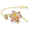 Brățară Idyllia cu tăieturi mixte, floare, multicoloră, placată în nuanțe aurii Brățară Idyllia cu tăieturi mixte, floare, multicoloră, placată în nuanțe aurii