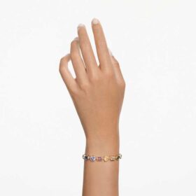 Brățară Imber cu tăieturi mixte, multicoloră, placată cu aur Brățară Imber cu tăieturi mixte, multicoloră, placată cu aur