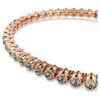 Brățară Imber Emily Tennis cu tăietură rotundă, neagră, placată cu ton de aur roz Brățară Imber Emily Tennis cu tăietură rotundă, neagră, placată cu ton de aur roz