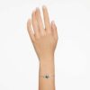 Brățară Mesmera cu tăieturi mixte, verde, placată cu rodiu Brățară Mesmera cu tăieturi mixte, verde, placată cu rodiu