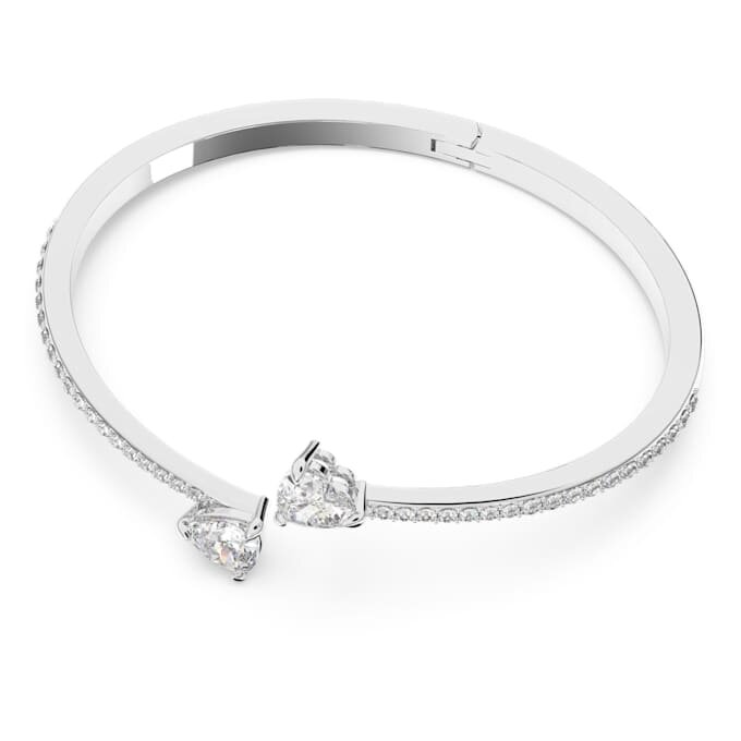 Brățară Mesmera Heart, albă, placată cu rodiu Brățară Mesmera Heart, albă, placată cu rodiu