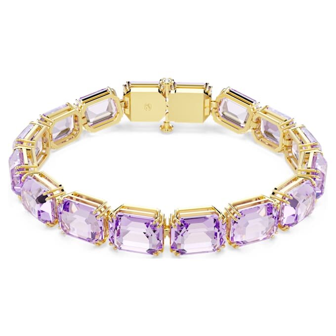 Brățară Millenia cu tăietură octogonală, violet, placată cu aur Brățară Millenia cu tăietură octogonală, violet, placată cu aur