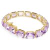 Brățară Millenia cu tăietură octogonală, violet, placată cu aur Brățară Millenia cu tăietură octogonală, violet, placată cu aur