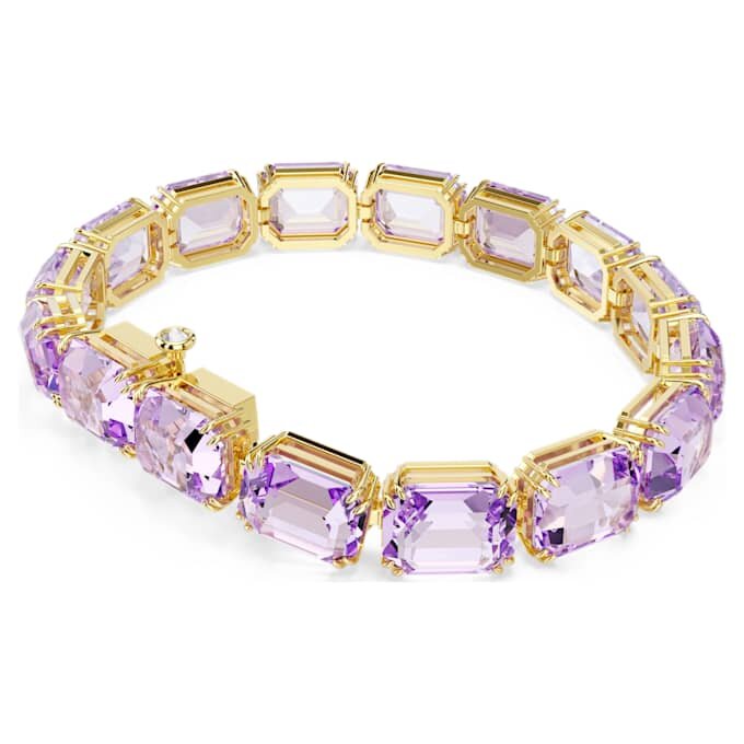 Brățară Millenia cu tăietură octogonală, violet, placată cu aur Brățară Millenia cu tăietură octogonală, violet, placată cu aur