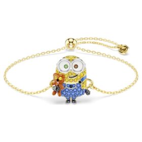 Brățară Minions Bob Pavé, multicoloră, placată cu aur