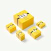 Breloc pentru geantă Minions multicolor, placat cu aur