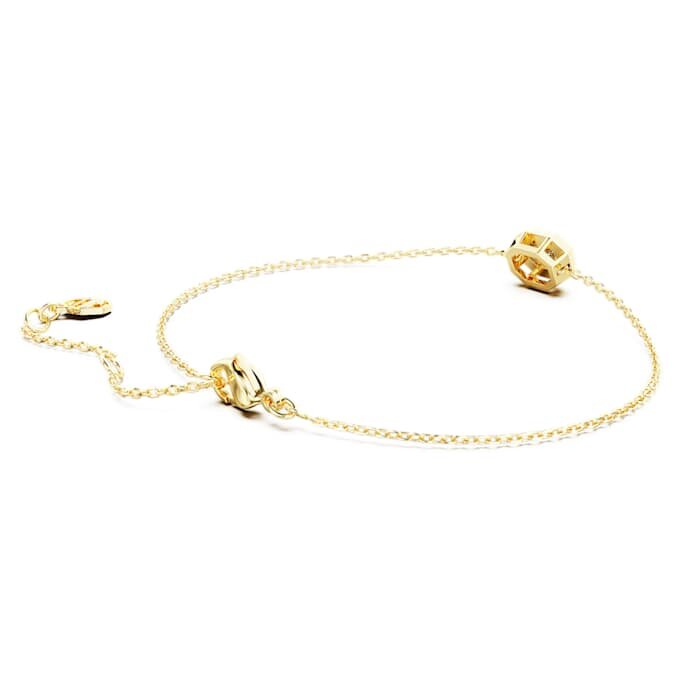Brățară octogonală cu diamante create în laborator, 0,5 carate în total, formă octogonală, aur galben de 14K Brățară octogonală cu diamante create în laborator, 0,5 carate în total, formă octogonală, aur galben de 14K
