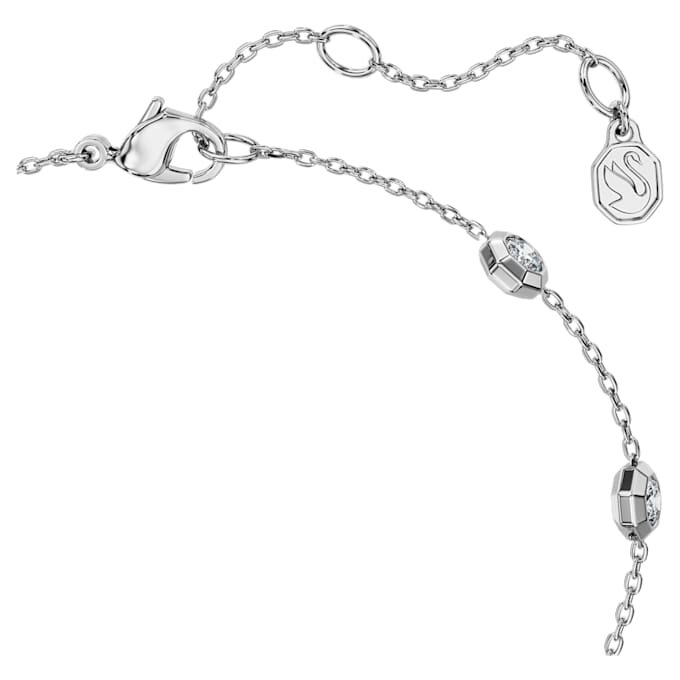 Brățară octogonală cu diamante create în laborator, 0,8 carate în total, formă rotundă, argint sterling Brățară octogonală cu diamante create în laborator, 0,8 carate în total, formă rotundă, argint sterling