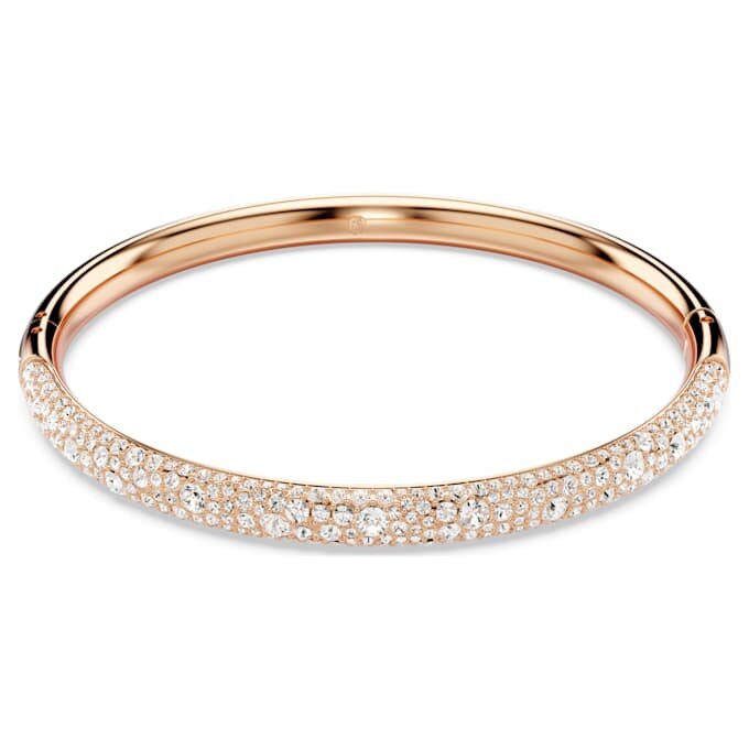 Brățară Sublima Snow Pavé, albă, placată cu ton de aur roz Brățară Sublima Snow Pavé, albă, placată cu ton de aur roz