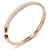 Brățară Sublima Snow Pavé, albă, placată cu ton de aur roz Brățară Sublima Snow Pavé, albă, placată cu ton de aur roz