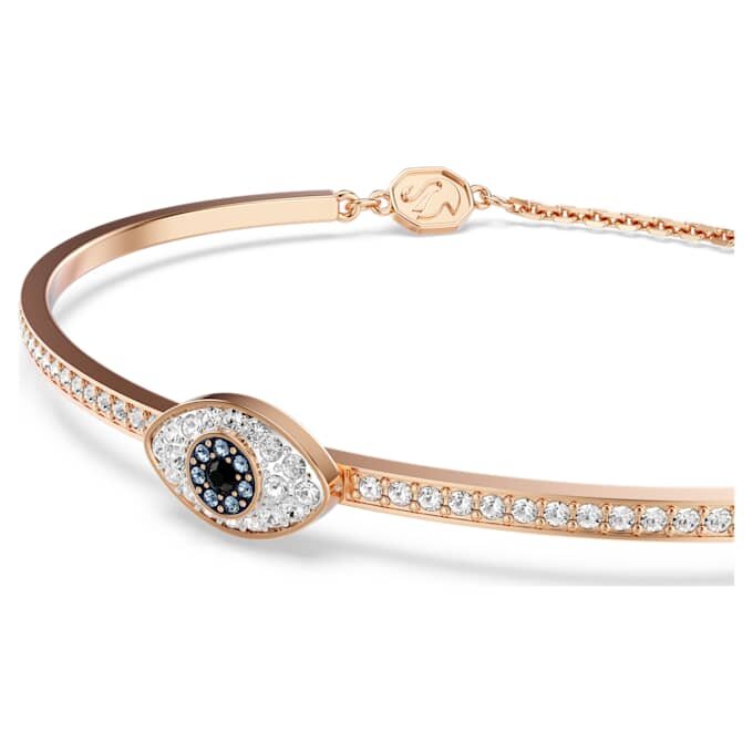 Brățară Symbolica Eye, multicoloră, placată în nuanță de aur roz Brățară Symbolica Eye, multicoloră, placată în nuanță de aur roz