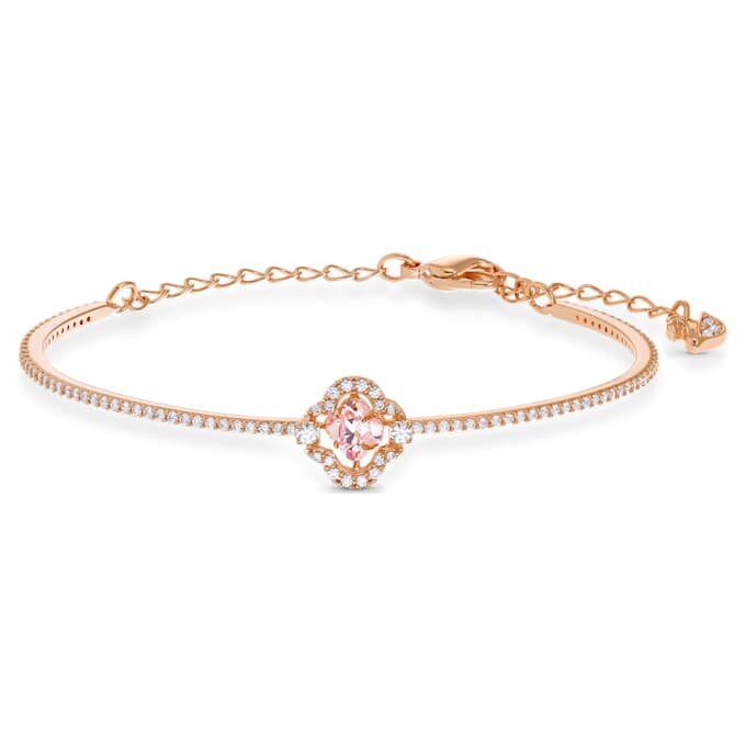 Brățară Una Clover, roz, placată cu aur roz Brățară Una Clover, roz, placată cu aur roz