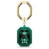 Breloc cu cristal tăiat octogonal, verde, finisaj metalic mixt Breloc cu cristal tăiat octogonal, verde, finisaj metalic mixt