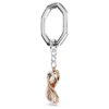 Breloc Infinity, alb, finisaj metalic mixt Breloc Infinity, alb, finisaj metalic mixt