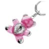 Breloc Teddy Bear, roz, placat cu rodiu Breloc Teddy Bear, roz, placat cu rodiu