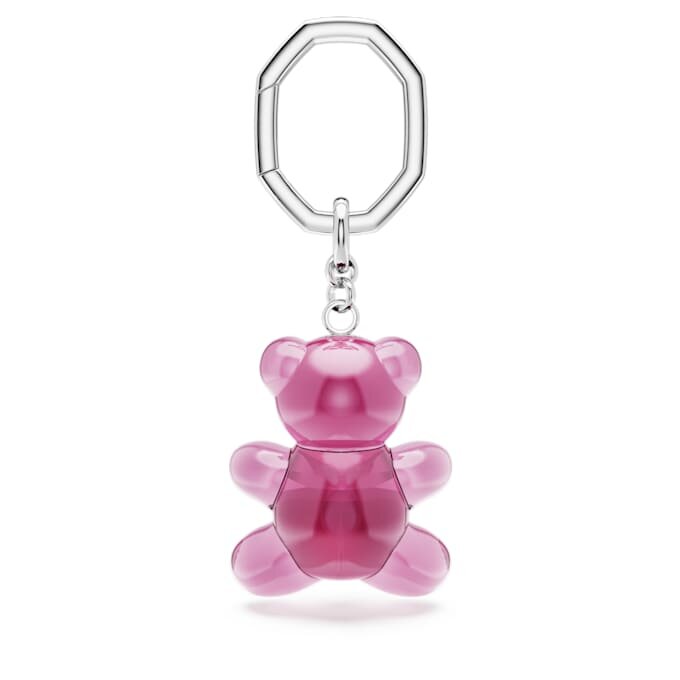 Breloc Teddy Bear, roz, placat cu rodiu Breloc Teddy Bear, roz, placat cu rodiu